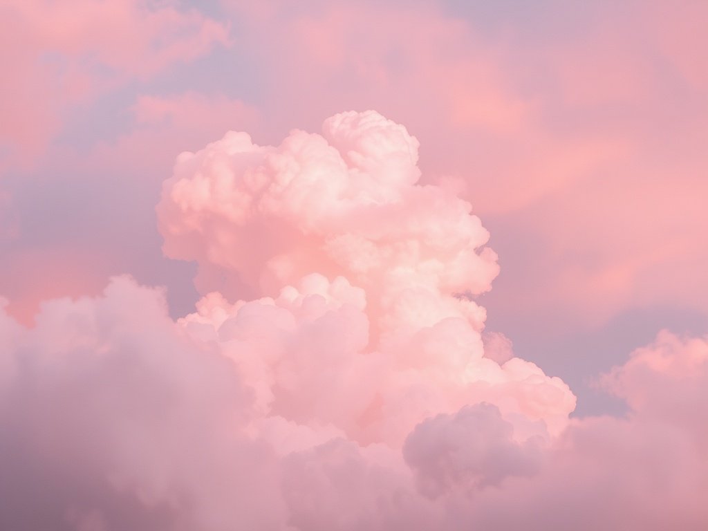 Soft Pink Cloud Wallpaper
