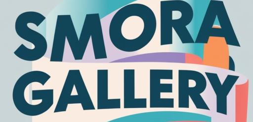 inviting smora gallery logo with wallpaper roll icon
